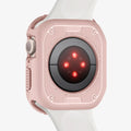 062CS24470 - Apple Watch Series (Apple Watch (45mm)) Case Rugged Armor in rose gold showing the back installed on watch