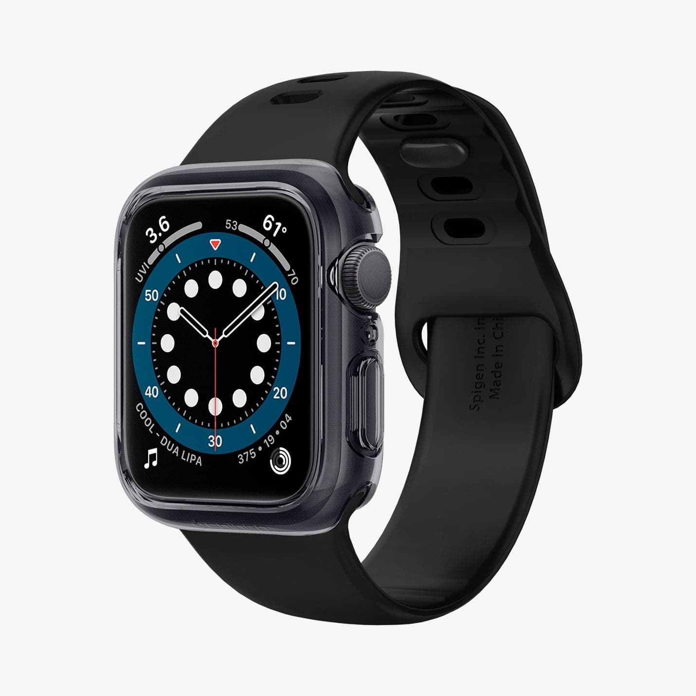 ACS01839 - Apple Watch (40mm) Ultra Hybrid in Space Crystal showing the front, partial side, inner and bottom