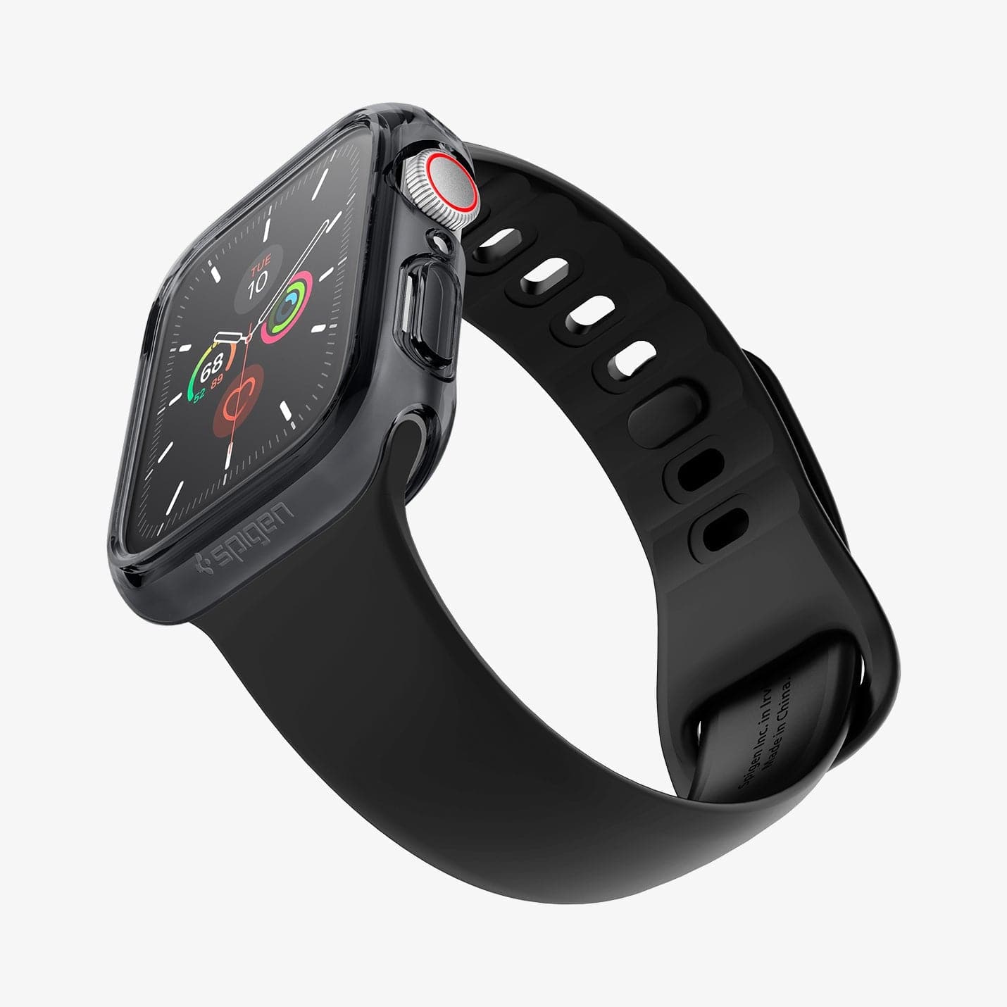 ACS01839 - Apple Watch (40mm) Ultra Hybrid in Space Crystal showing the front, bottom and side
