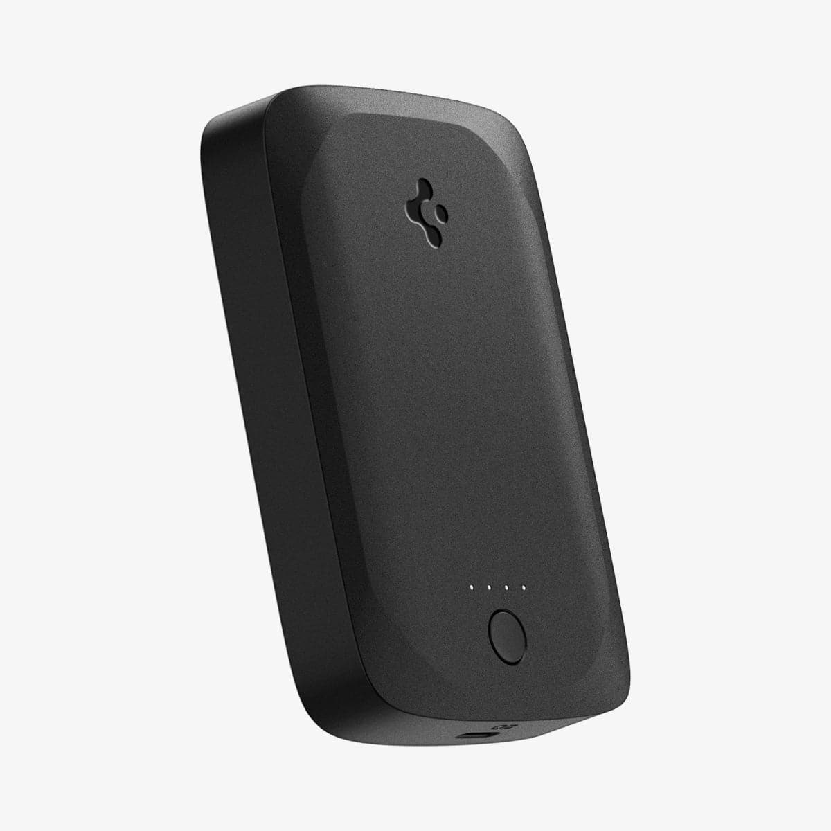 ABA04241 - ArcHybrid Portable Wireless Charger 7.5W (MagFit) in black showing the front and side