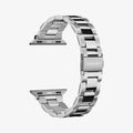 061MP25943 - Apple Watch Series (Apple Watch (41mm)/Apple Watch (38mm)) Watch Band Modern Fit in silver showing the watch band