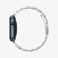 061MP25943 - Apple Watch Series (Apple Watch (41mm)/Apple Watch (38mm)) Watch Band Modern Fit in silver showing the side