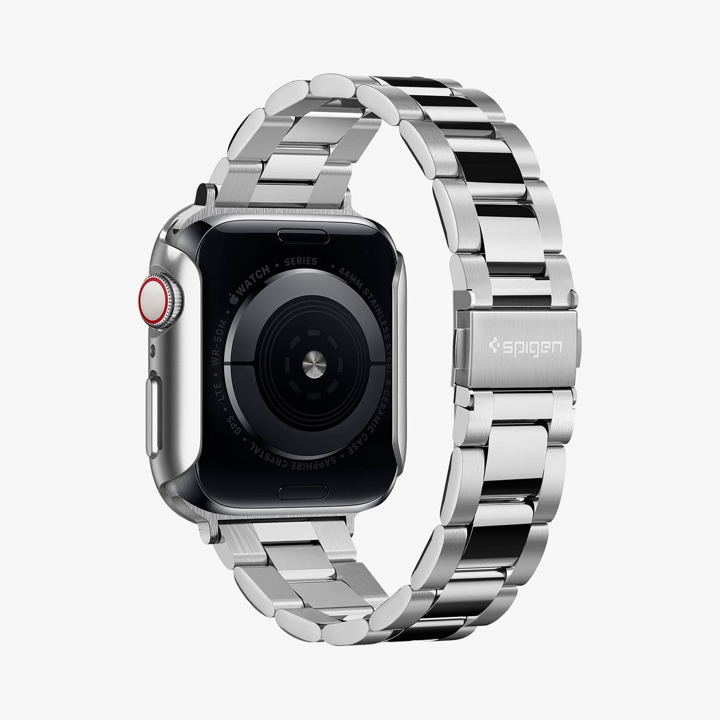 ACS02957 - Apple Watch Series (44mm) Case Thin Fit in graphite showing the back
