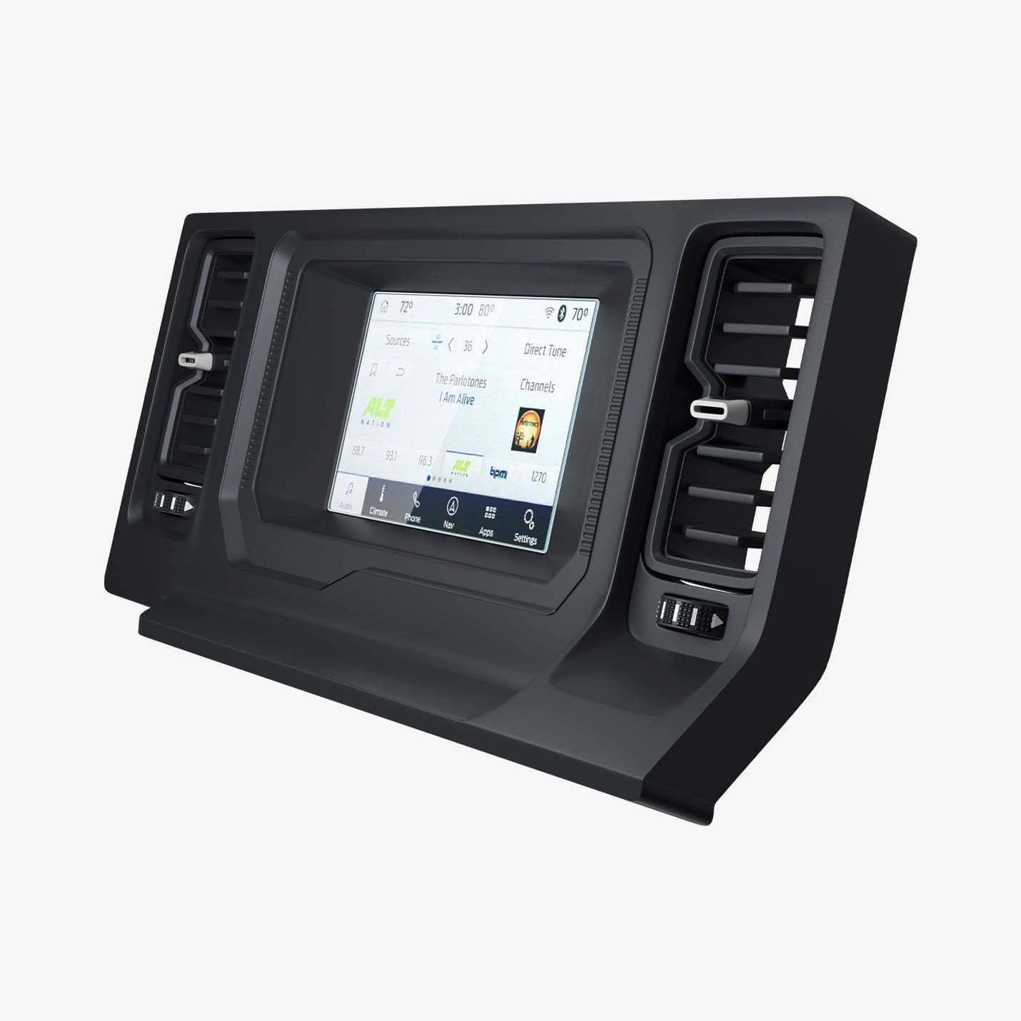 AGL04569 - Ford Bronco 8" Screen Protector GLAS.tR SLIM Anti-Glare showing the front and side