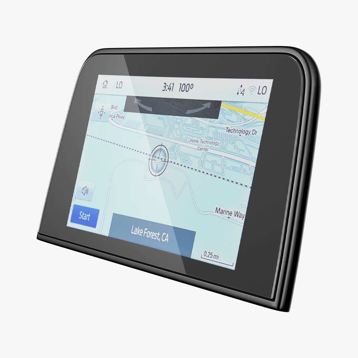 AGL05557 - Ford Escape 8" Screen Protector GLAS.tR SLIM Anti-Glare showing the front and side