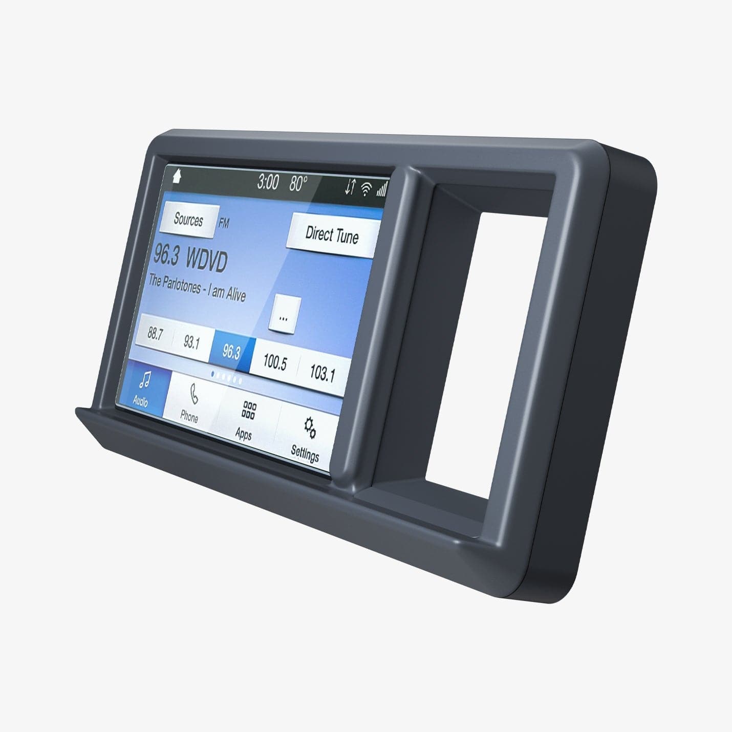 AGL04453 - Ford Maverick 8" Screen Protector GLAS.tR SLIM Anti-Glare showing the front and side