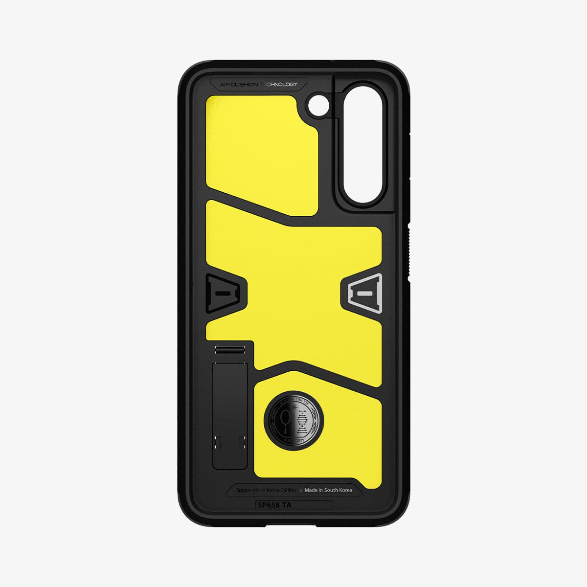 ACS03059 - Galaxy S21 FE Tough Armor Case in black showing the inside of case