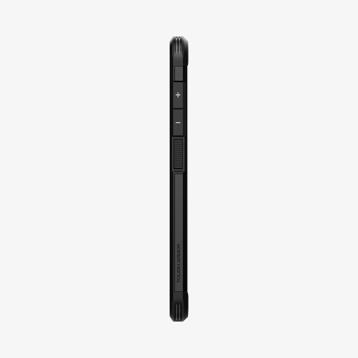 ACS03059 - Galaxy S21 FE Tough Armor Case in black showing the side