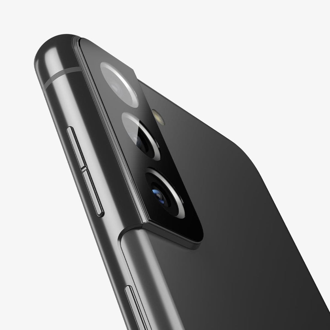 AGL04752 - Galaxy S22 Ultra EZ Fit Optik Pro Lens Protector Glass.tR in burgundy showing the device, two ez fit lens protectors and packaging