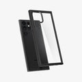 ACS03919 - Galaxy S22 Ultra 5G Case Ultra Hybrid in matte black showing the back with case hovering away from device