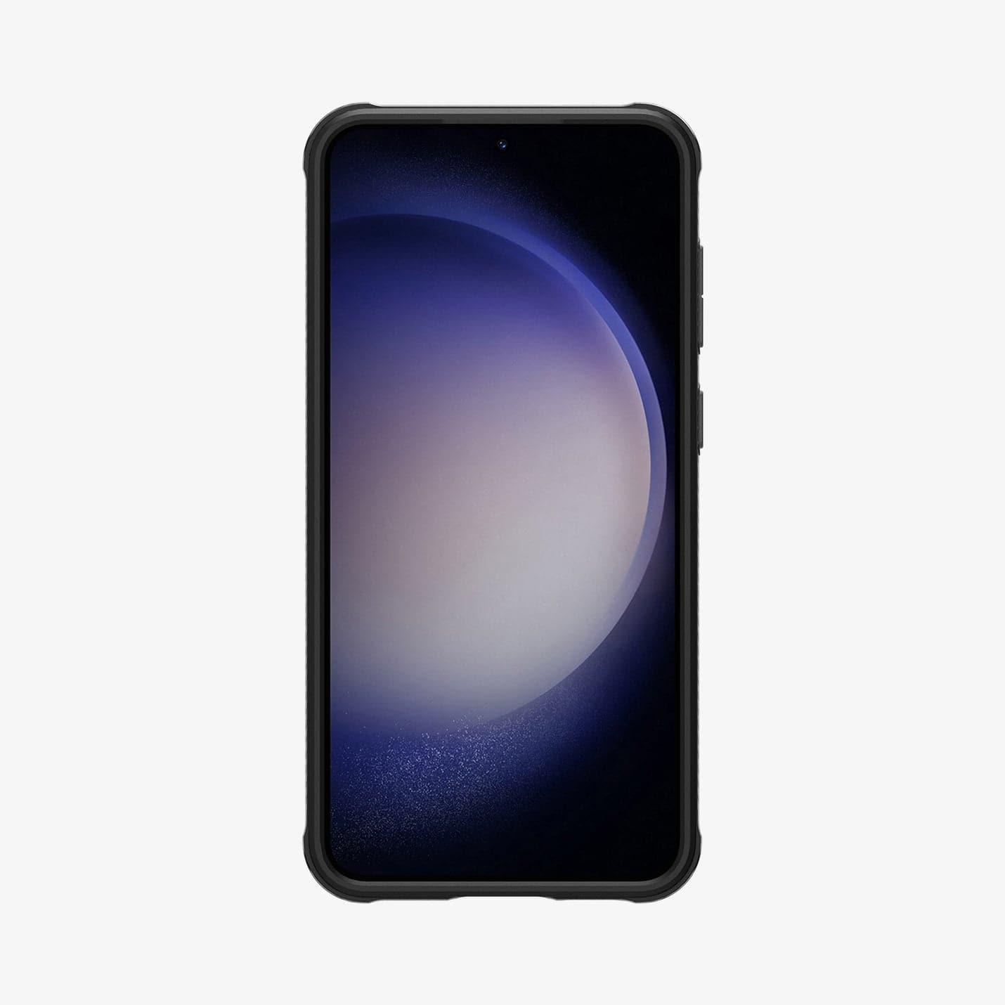 ACS05665 - Galaxy S23 Plus Case Rugged Armor in matte black showing the front