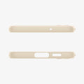 ACS06083 - Galaxy S23 Case Thin Fit in pearled ivory showing the top and bottom with precise cutouts