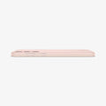 ACS06085 - Galaxy S23 Case Thin Fit in pink sand showing the side and partial back with device laying flat