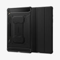 ACS06540 - Galaxy Tab S9 Case Rugged Armor Pro in black showing the back and front