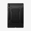ACS06539 - Galaxy Tab S9+ Case Rugged Armor Pro in black showing the back