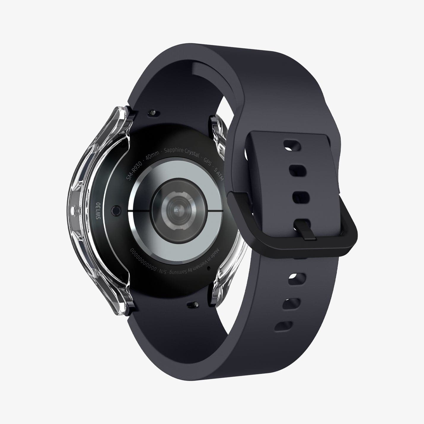 ACS06502 - Galaxy Watch 6 (40mm) Case Ultra Hybrid in crystal clear showing the back