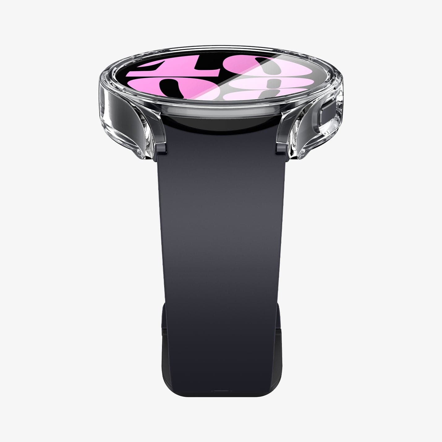 ACS06502 - Galaxy Watch 6 (40mm) Case Ultra Hybrid in crystal clear showing the bottom and partial front