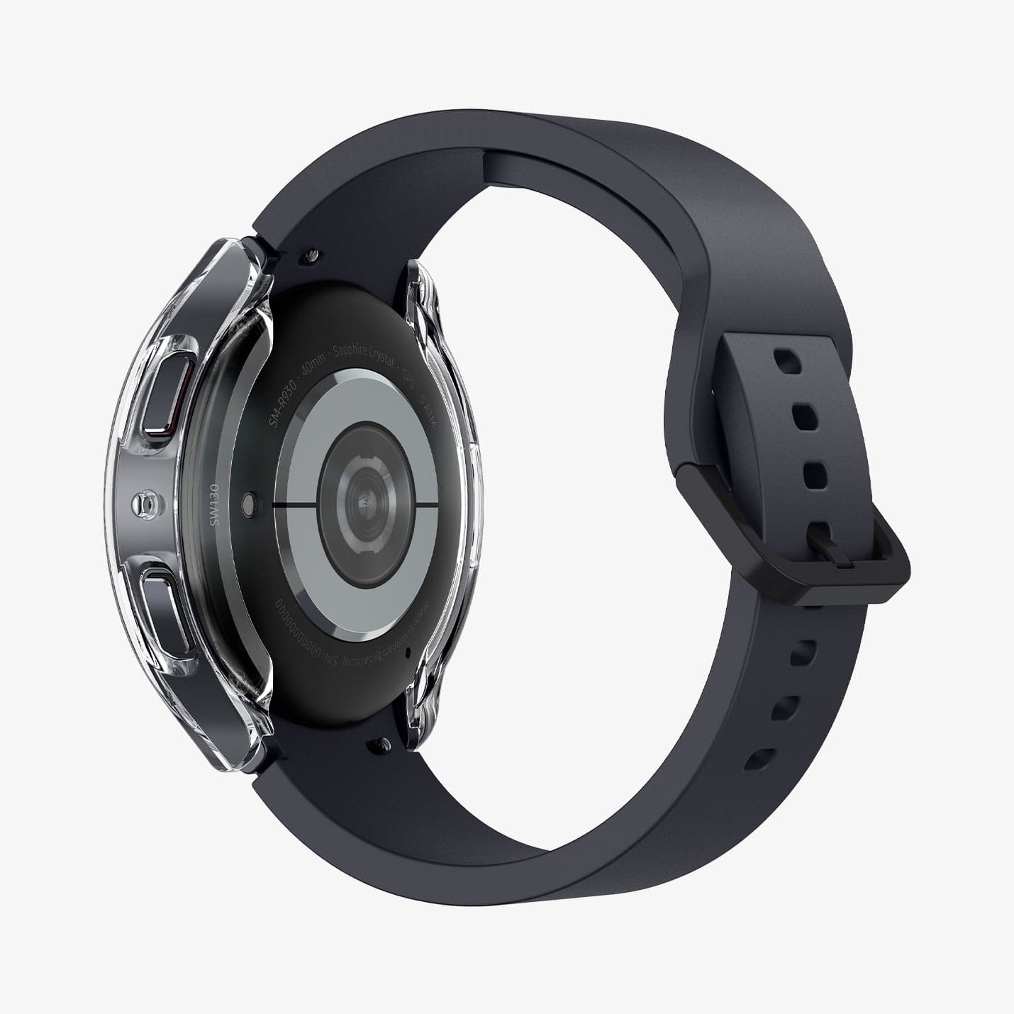 ACS06502 - Galaxy Watch 6 (40mm) Case Ultra Hybrid in crystal clear showing the back and side