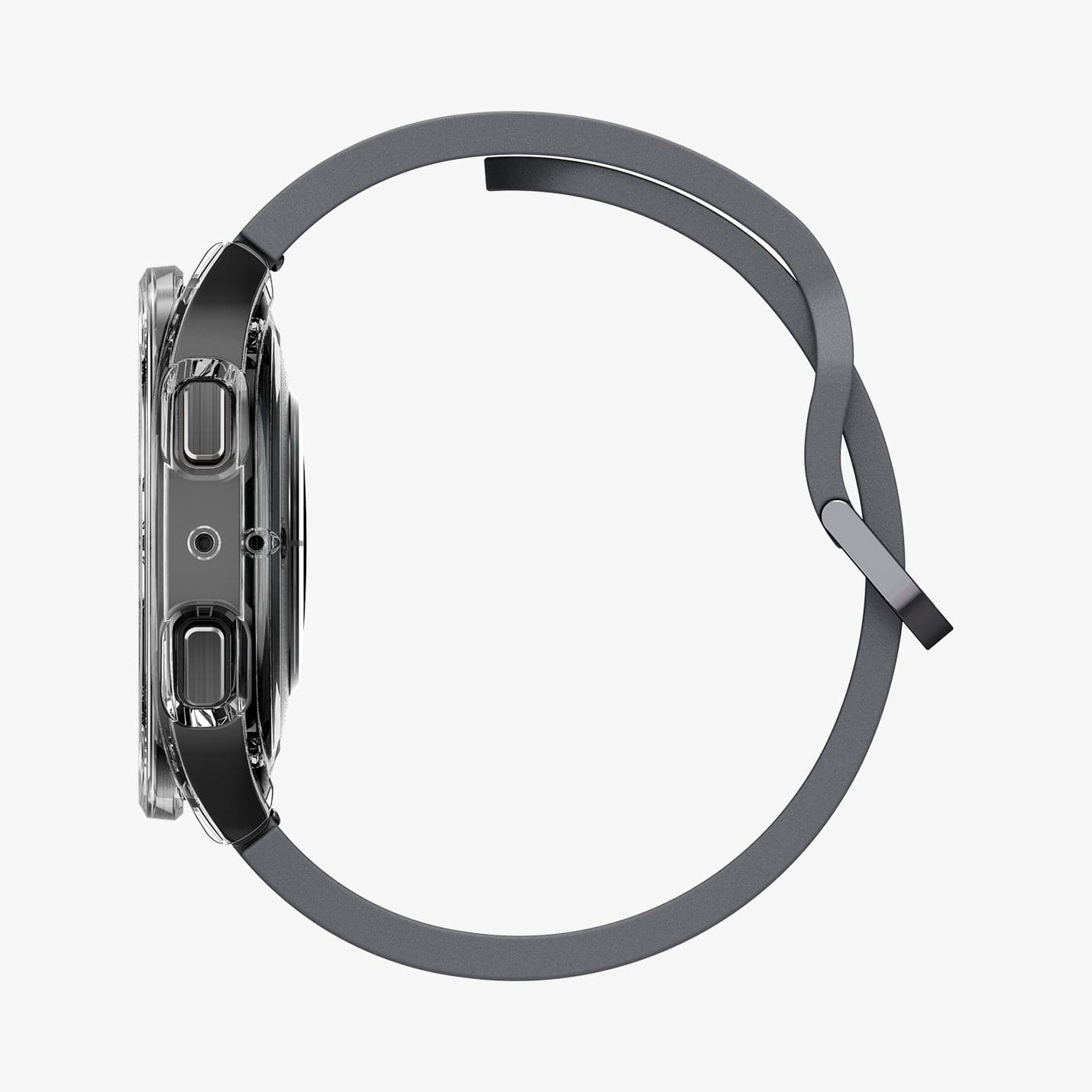 ACS03475 - Galaxy Watch 5/4 (44mm) Case Ultra Hybrid in crystal clear showing the side