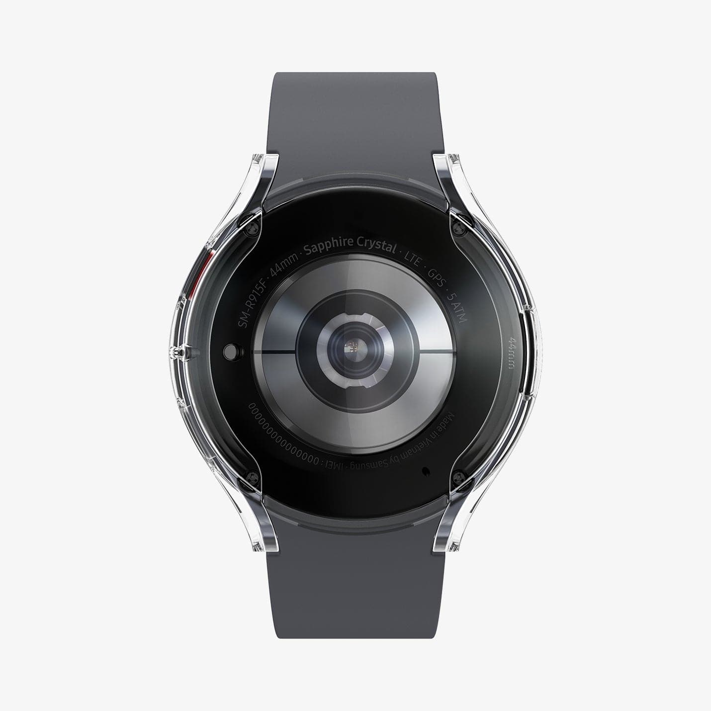 ACS03475 - Galaxy Watch 5/4 (44mm) Case Ultra Hybrid in crystal clear showing the back