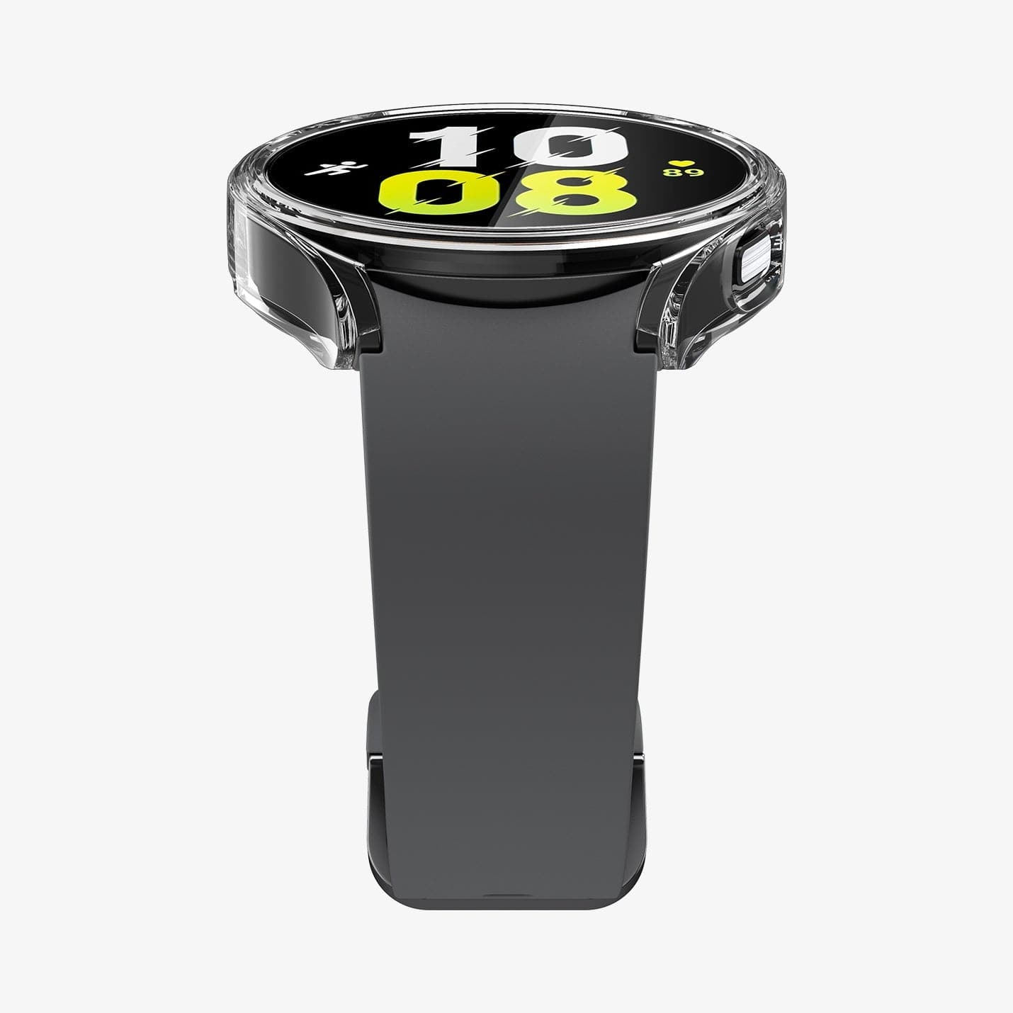 ACS03475 - Galaxy Watch 5/4 (44mm) Case Ultra Hybrid in crystal clear showing the bottom and front