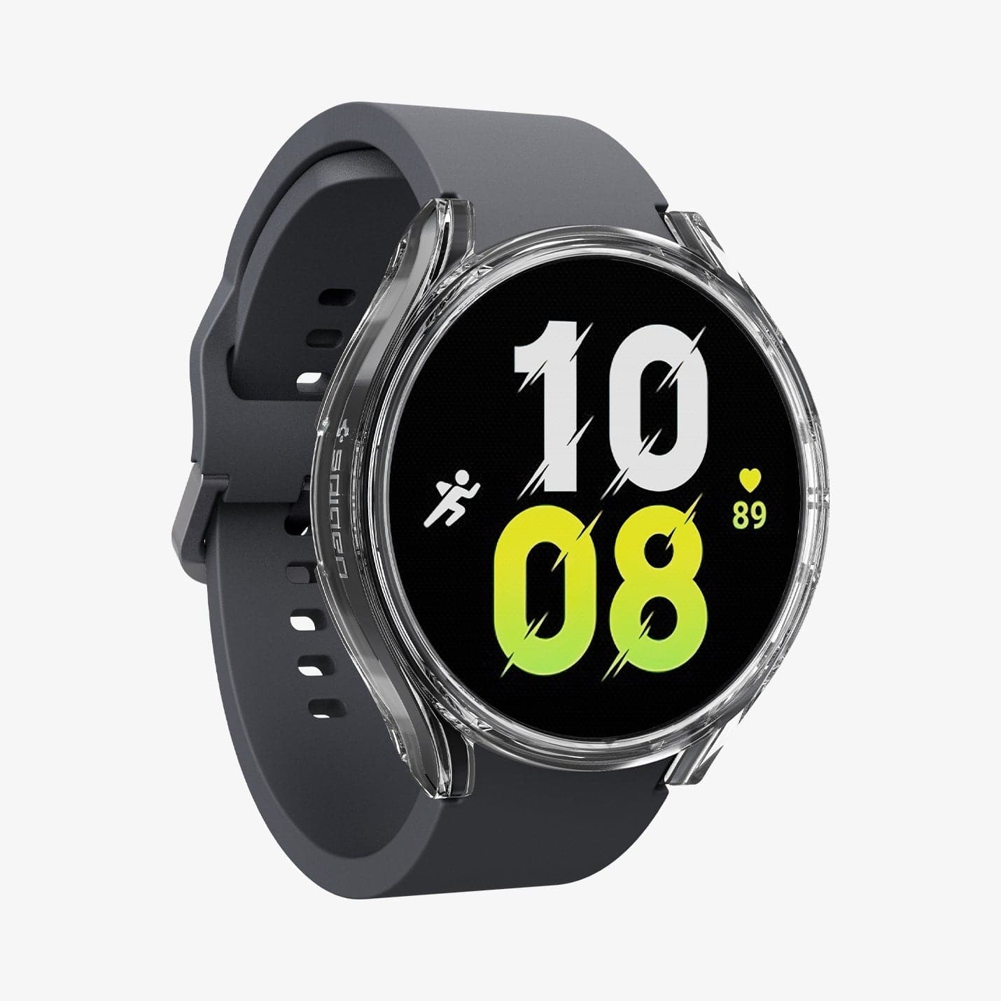 ACS03475 - Galaxy Watch 5/4 (44mm) Case Ultra Hybrid in crystal clear showing the front and side