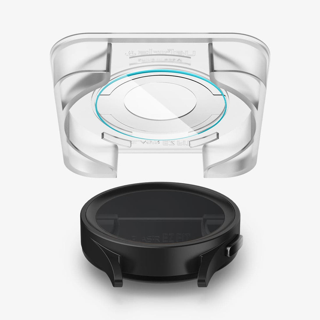 AGL08349 - Watch Ultra (47mm) GLAS.tR EZ Fit in Clear showing the watch face, screen protector, ez fit tray and packaging