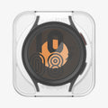 AGL05346 - Galaxy Watch 5 Pro (45mm) Screen Protector EZ FIT GLAS.tR showing the front with ez fit tray installed on watch face