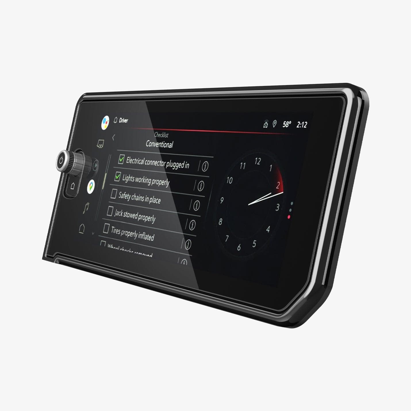 AGL06273 - GMC Sierra Screen Protector GLAS.tR SLIM Anti-Glare showing the front and side