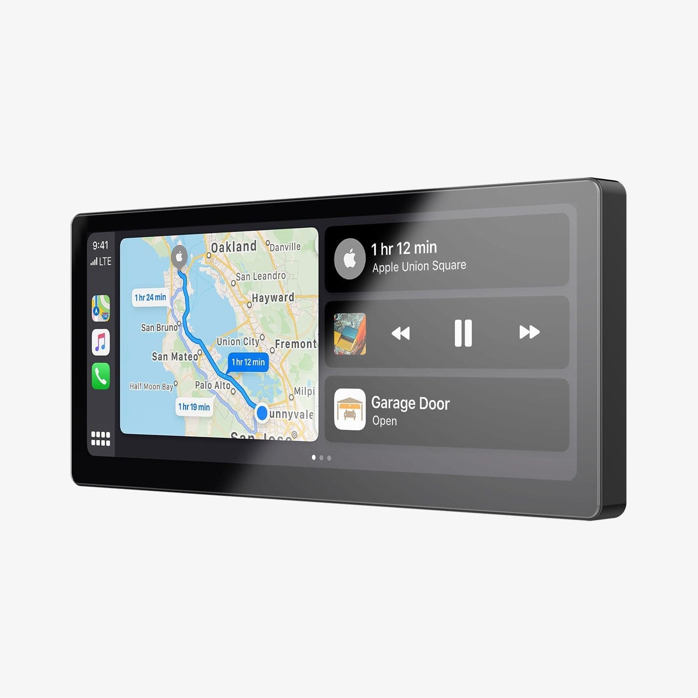 AGL06867 - Hyundai Palisade 12.3" Screen Protector GLAS.tR SLIM Anti-Glare showing the front and side