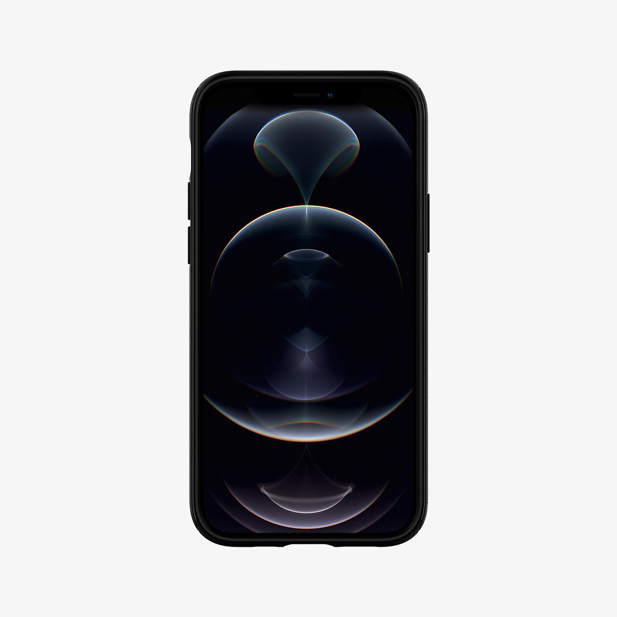 ACS01865 - iPhone 12 / iPhone 12 Pro Case MagArmor in black showing the front