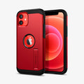 ACS02258 - iPhone 12 Mini Case Tough Armor in red showing the back and front