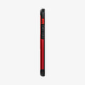 ACS02258 - iPhone 12 Mini Case Tough Armor in red showing the side with volume controls