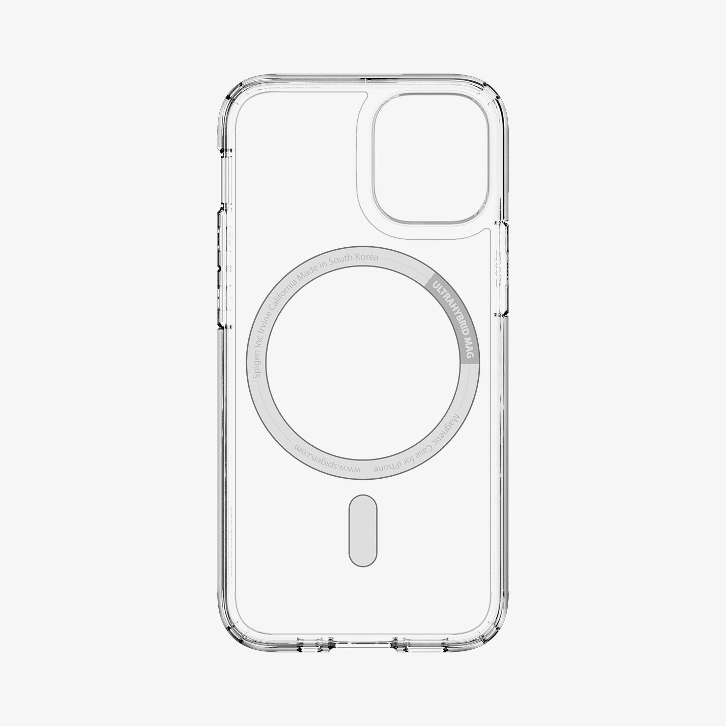 ACS02628 - iPhone 12 Mini Case Ultra Hybrid Mag Safe Compatible in white showing the inside of case