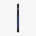 ACS02298 - iPhone 12 / iPhone 12 Pro Case Tough Armor in navy blue showing the side with volume controls
