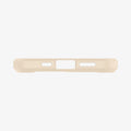 ACS02177 - iPhone 12 Pro / 12 Case Ultra Hybrid in sand beige showing the bottom with precise cutouts