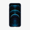 ACS02251 - iPhone 12 Pro / 12 Case Ultra Hybrid in navy blue showing the front