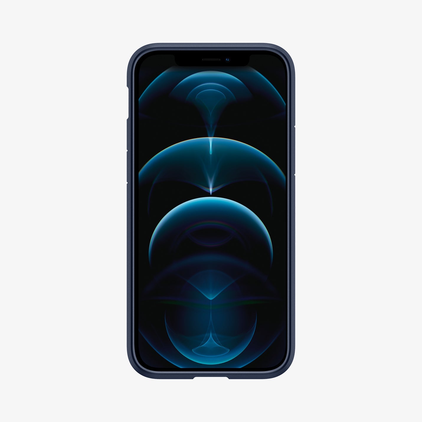 ACS02251 - iPhone 12 Pro / 12 Case Ultra Hybrid in navy blue showing the front