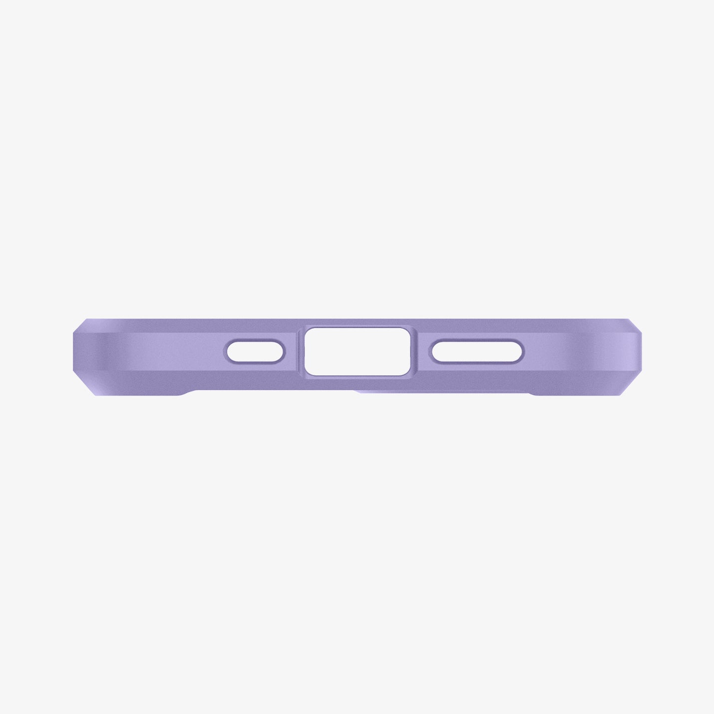 ACS03109 - iPhone 12 / 12 Pro Case Ultra Hybrid in iris purple showing the bottom with precise cutouts
