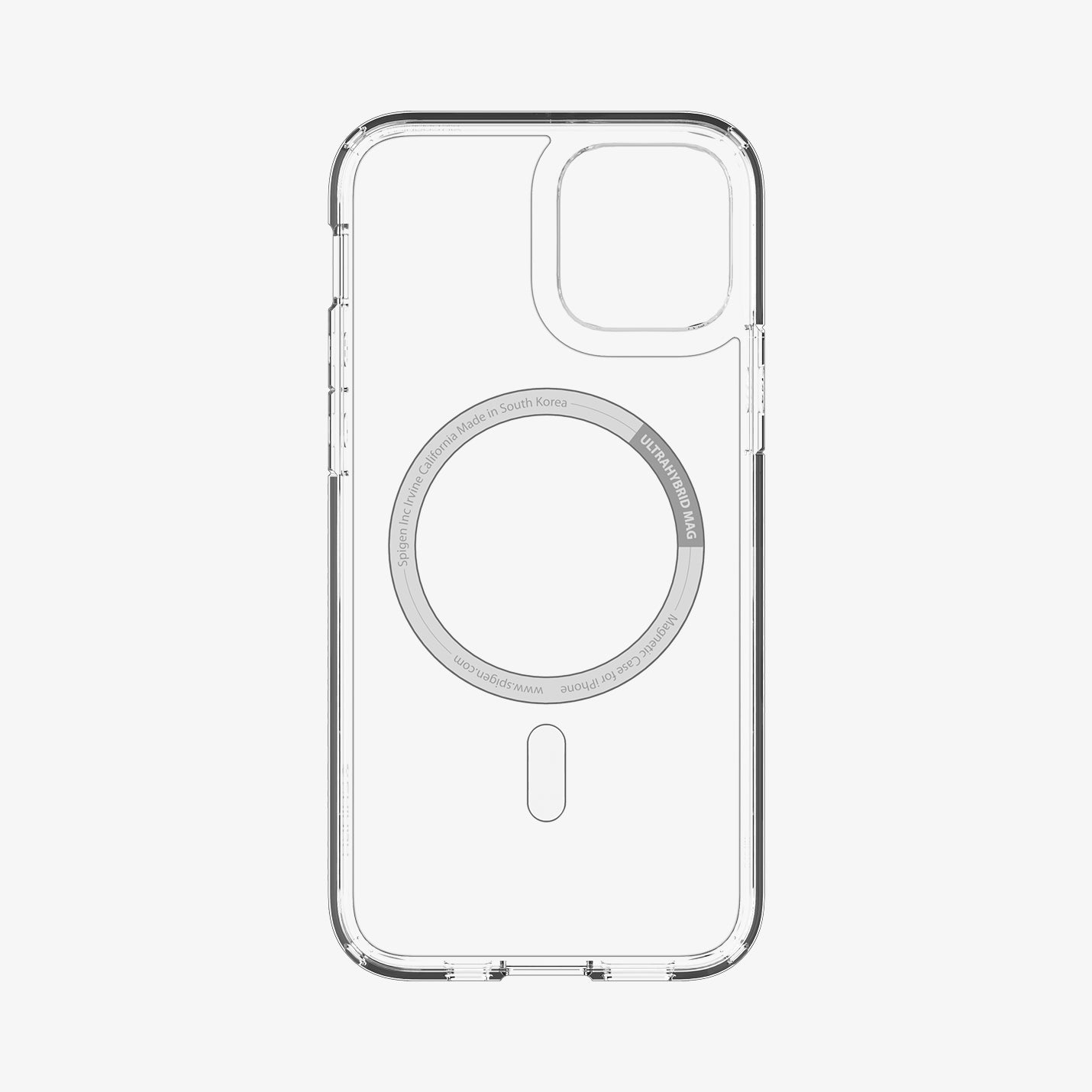 ACS02626 - iPhone 12 / iPhone 12 Pro Case Ultra Hybrid Mag Safe Compatible in black showing the inside of case