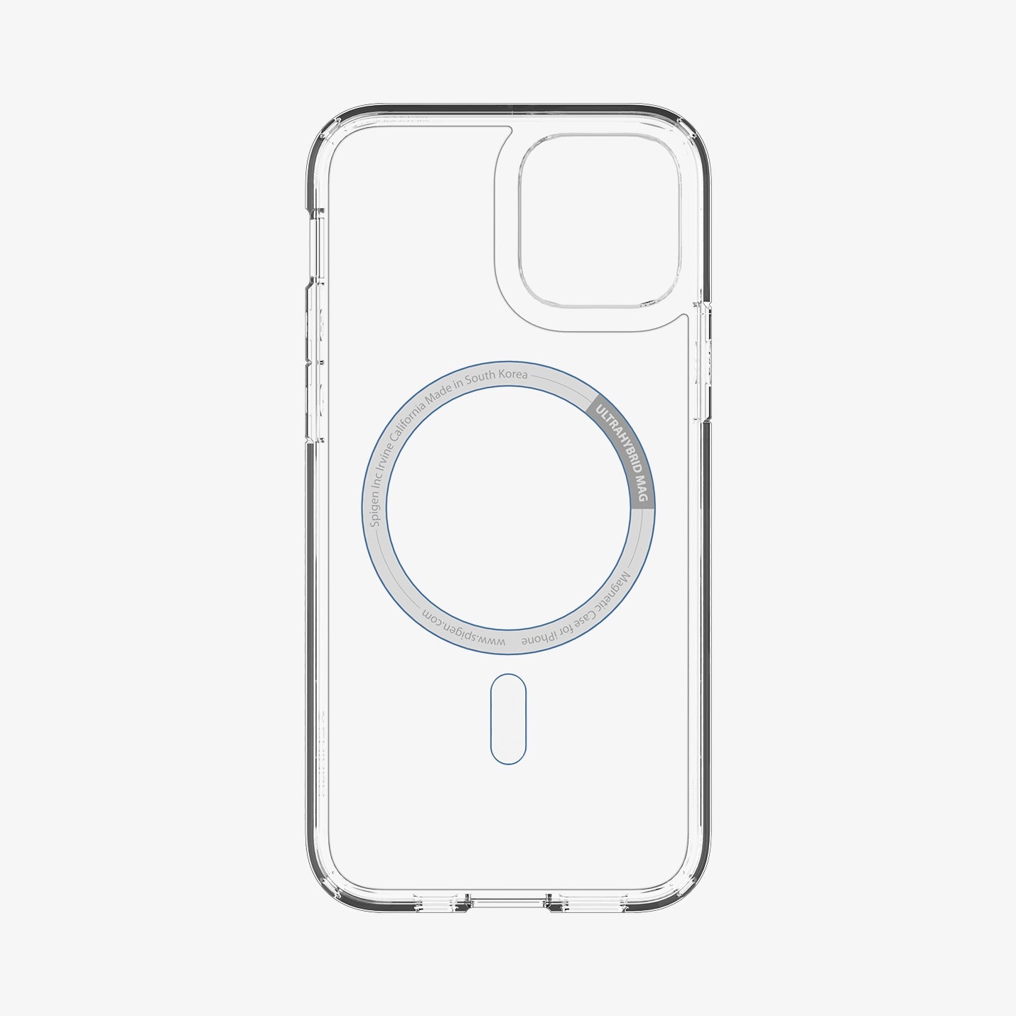 ACS02627- iPhone 12 / iPhone 12 Pro Case Ultra Hybrid Mag Safe Compatible in blue showing the inside of case
