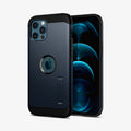 ACS02295 - iPhone 12 Pro Max Case Tough Armor in metal slate showing the back and front