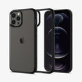 ACS01619 - iPhone 12 Pro Max Case Ultra Hybrid in matte black showing the back, inside and front