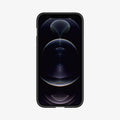 ACS01619 - iPhone 12 Pro Max Case Ultra Hybrid in matte black showing the front