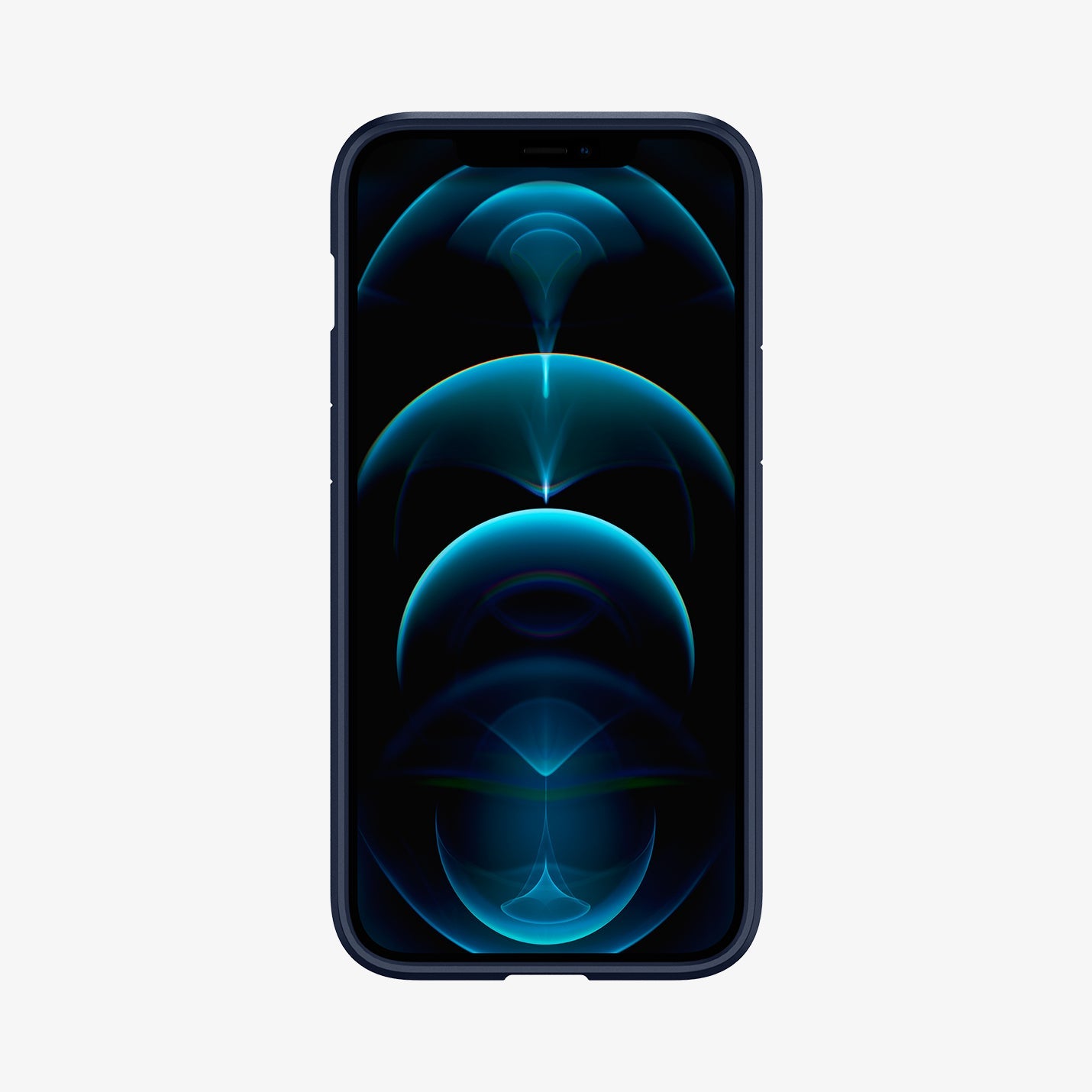 ACS02248 - iPhone 12 Pro Max Case Ultra Hybrid in navy blue showing the front