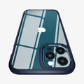 ACS02248 - iPhone 12 Pro Max Case Ultra Hybrid in navy blue showing the back zoomed in on camera lens
