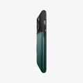 ACS04559 - iPhone 13 Pro Max Case Slim Armor CS in midnight green showing the side and partial back