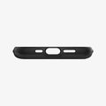 ACS03536 - iPhone 13 Case Slim Armor CS in black showing the bottom with precise cutouts