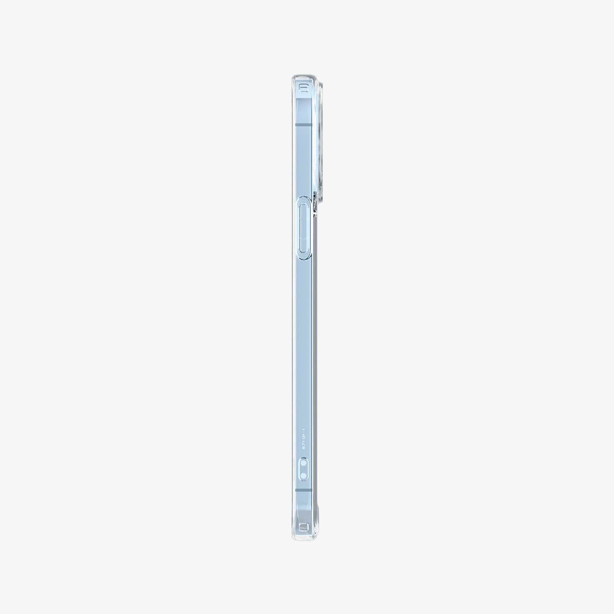 ACS03214 - iPhone 13 Pro Max Case Quartz Hybrid in crystal clear showing the side