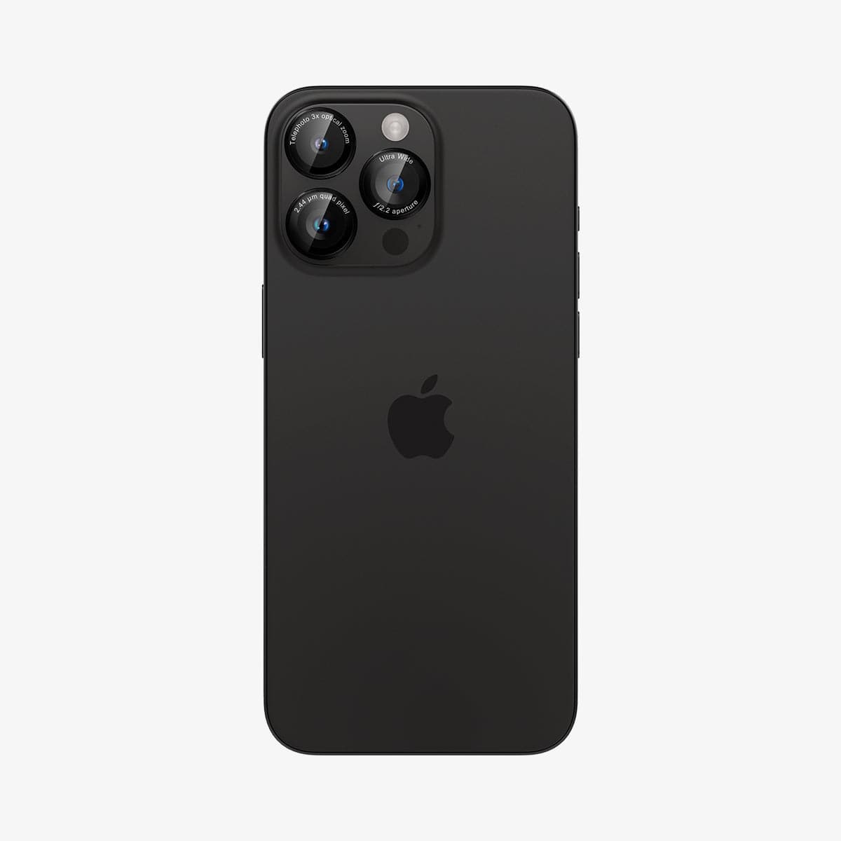 AGL05217 - iPhone 15 Pro / 15 Pro Max Optik Pro Lens Protector L-series showing the back